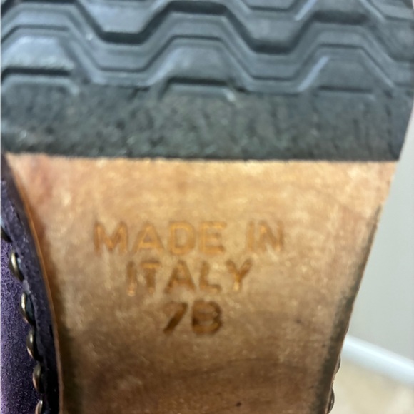 KORS Michael Kors Purple Suede Mules/Clogs - Picture 3 of 7